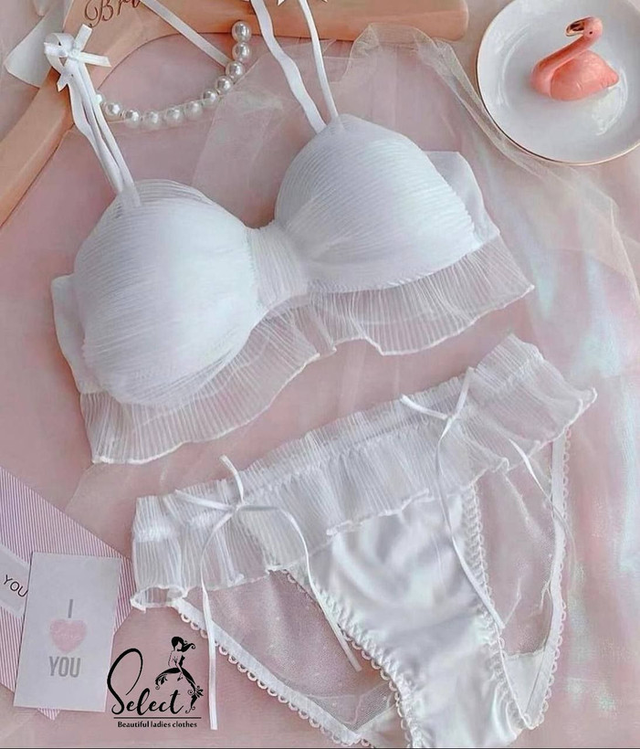 ست عروسکی سوتین مدل کراپ و شورت سایزبندی ۷۰ تا ۸۵