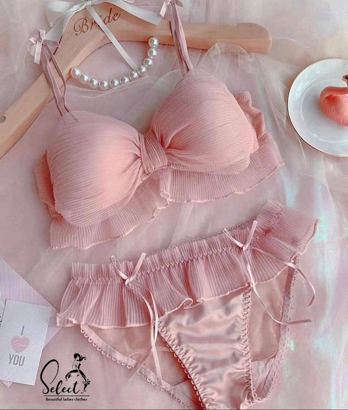 ست عروسکی سوتین مدل کراپ و شورت سایزبندی ۷۰ تا ۸۵