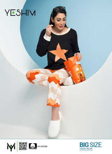 بلوز و شلوار پاییزی پنبه سوپر سایز ۴۰ تا ۴۴ و ۴۶ تا ۵۲