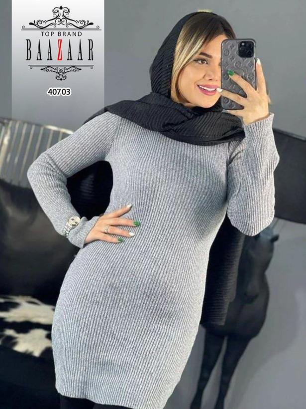 زیرسارافون بافت یقه گرد تراکم بالا