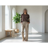 بلوز گلدوزی شده آستین استیکری و شلوار جیبدار گوچی
