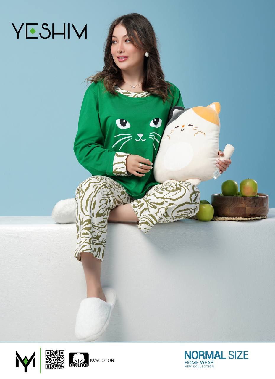 بلوز و شلوار نخ پنبه نرم و لطیف سایز ۴۰ تا ۴۴