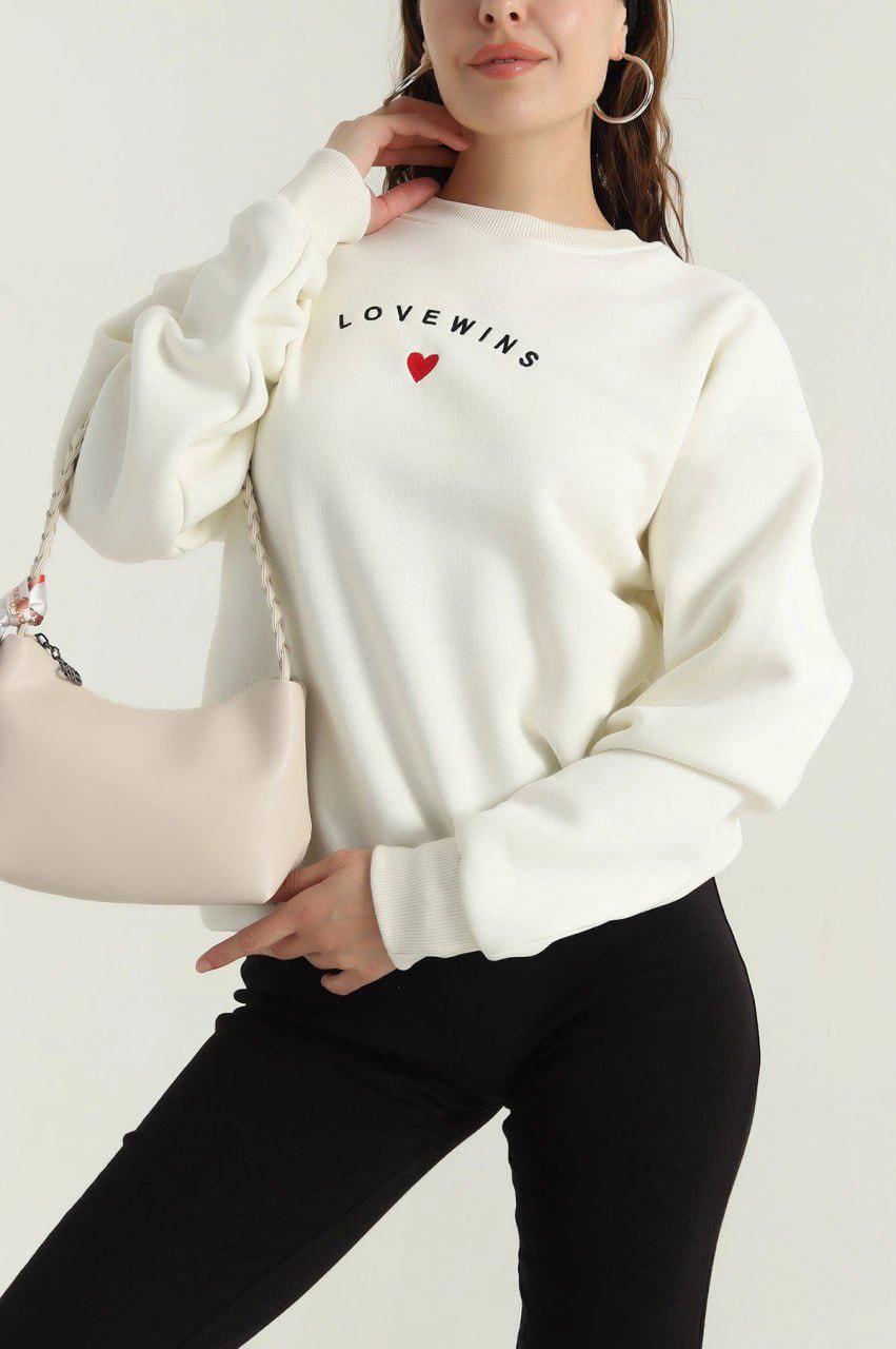 بلوز دورس تو کرکی love با رنگبندی شیک