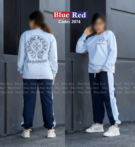 ست خانگی بلوز آستین بلند و شلوار دورس پنبه با کیفیت عالی