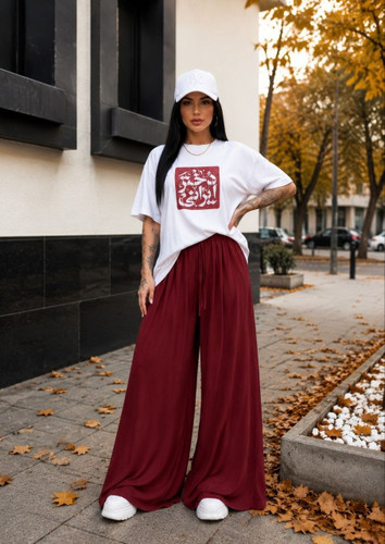 تیشرت باکسی و شلوار فول بگ