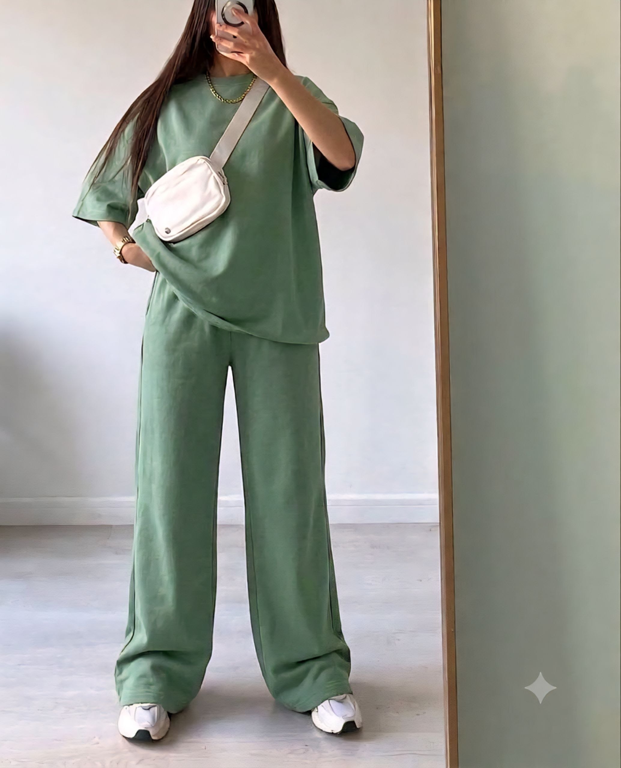 تیشرت و شلوار بگ بیسیک گلکسی