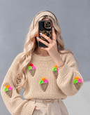کراپ بافت طرح بستنی